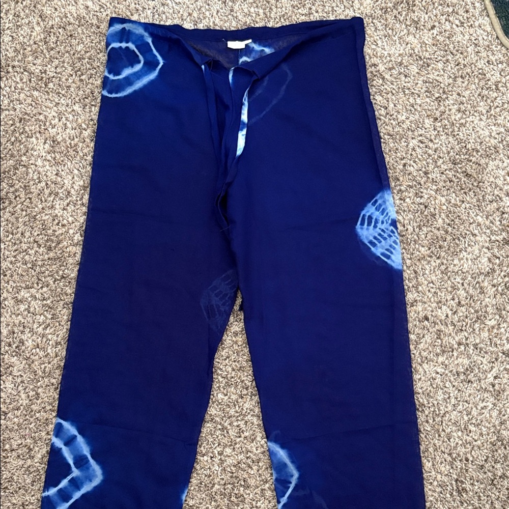 Sheer Blue Swim Cover Up pants